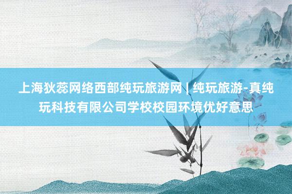 上海狄蕊网络西部纯玩旅游网 | 纯玩旅游-真纯玩科技有限公司学校校园环境优好意思